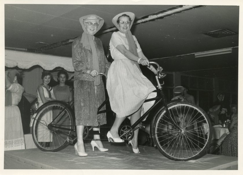 Van Akin and Lee bicycle built for two convention 1957